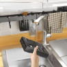 Kitchen shelf hanging rod punch-free wall hanging