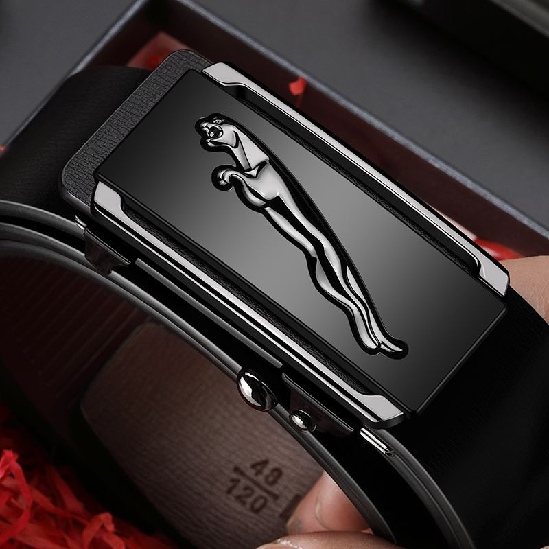 Belt men's genuine leather automatic buckle belt business versatile fashion cowhide trousers belt
