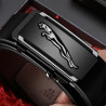 Belt men's genuine leather automatic buckle belt business versatile fashion cowhide trousers belt