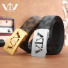 V.V.Brown Italian brand original windmill pattern belt men's genuine leather