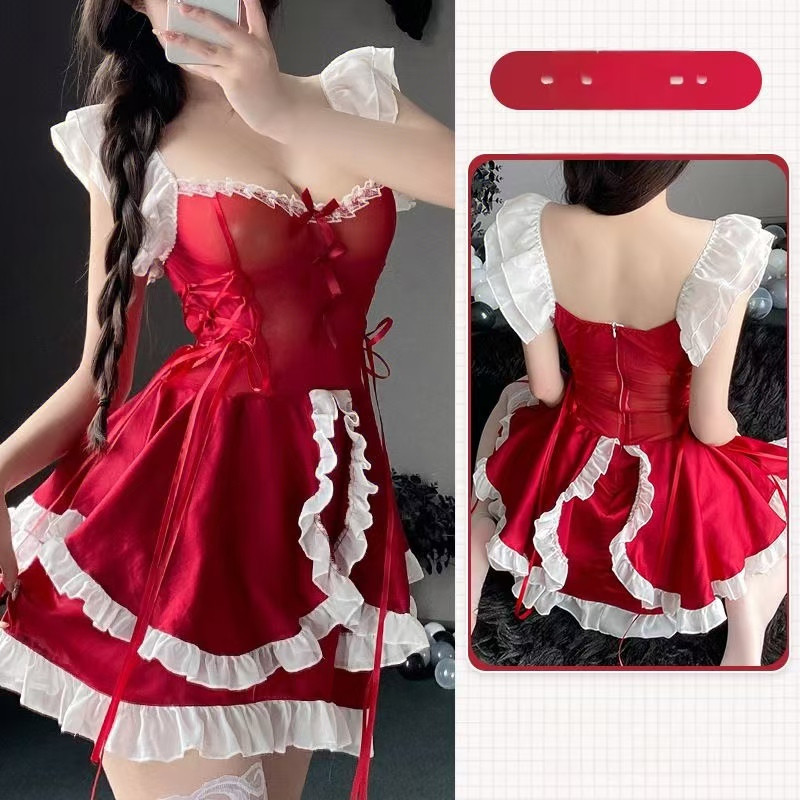 Sexy lingerie, feminine, cute maid, sheer, hot, teasing maid outfit with breast pad Sexy lingerie, feminine, cute maid, sheer, hot, teasing maid outfit with breast pad