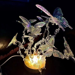 Colorful butterfly night light creative gift