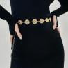 Bohemian retro silver metal butterfly waist chain female niche high-end sense