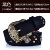 Belt Women's Genuine Belt Diamond Women's Wide Belt Versatile Fashion Retro