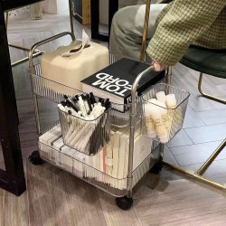 Transparent acrylic trolley rack
