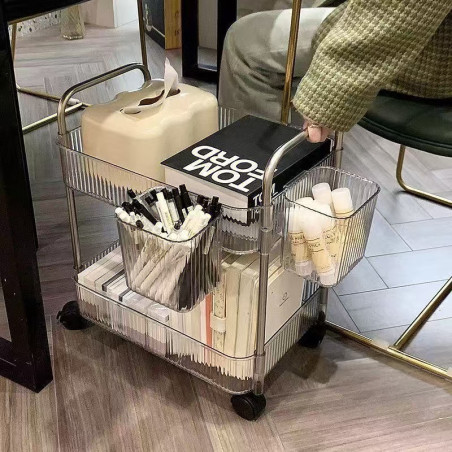Transparent acrylic trolley rack