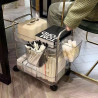 Transparent acrylic trolley rack