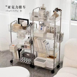 Transparent acrylic trolley rack