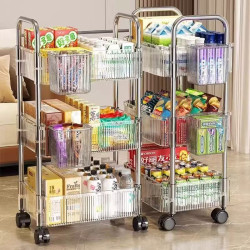 Transparent acrylic trolley rack
