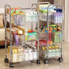 Transparent acrylic trolley rack