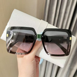 Large frame TAC lens anti-strong light sunscreen Internet celebrity sunglasses
