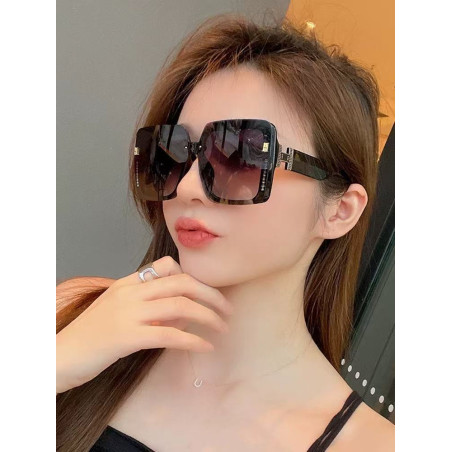 Large frame TAC lens anti-strong light sunscreen Internet celebrity sunglasses