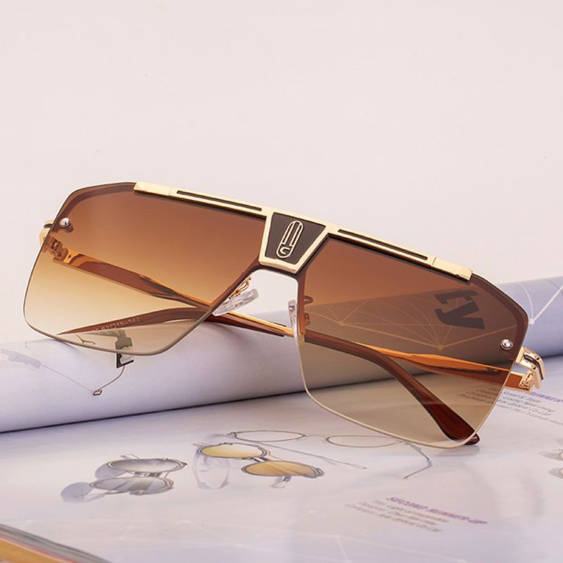 Large frame sunglasses men's square frame sunglasses ins sunglasses trend