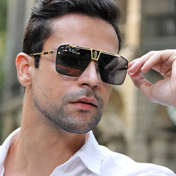 Large frame sunglasses men's square frame sunglasses ins sunglasses trend