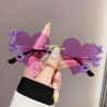 Love Tears Sunglasses Women's Rhinestone Photo Sunglasses High-end Diamond Sunglasses