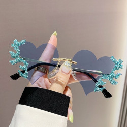 Love Tears Sunglasses Women's Rhinestone Photo Sunglasses High-end Diamond Sunglasses