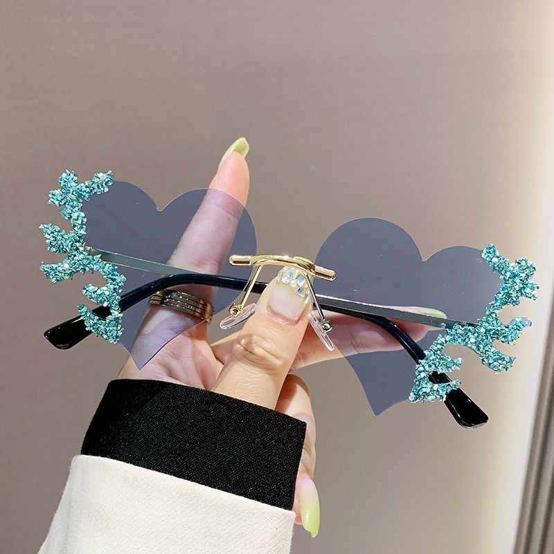 Love Tears Sunglasses Women's Rhinestone Photo Sunglasses High-end Diamond Sunglasses
