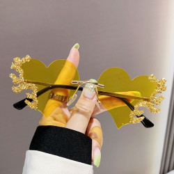 Love Tears Sunglasses Women's Rhinestone Photo Sunglasses High-end Diamond Sunglasses
