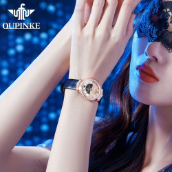 Swiss waterproof fashion Rome imported high-quality diamond women's watch authentic gift