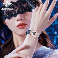 Swiss waterproof fashion Rome imported high-quality diamond women's watch authentic gift