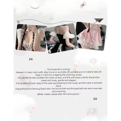 Sexy lingerie, feminine, cute maid, sheer, hot, teasing maid outfit with breast pad