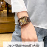 Square watch women's domineering rhinestone men's and women's watch waterproof quartz watch