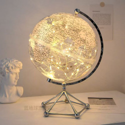 DIY transparent globe ornaments light luxury