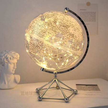 DIY transparent globe ornaments light luxury