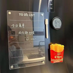 Transparent Acrylic Refrigerator Message Board Plan Magnetic