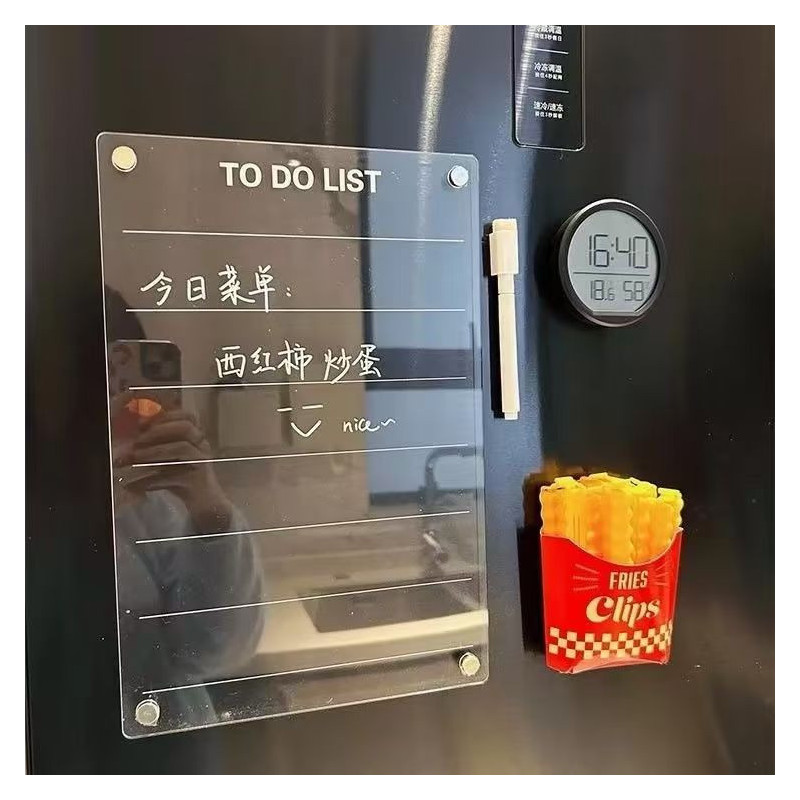 Transparent Acrylic Refrigerator Message Board Plan Magnetic Transparent Acrylic Refrigerator Message Board Plan Magnetic