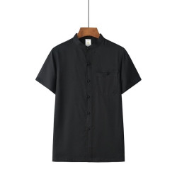 Casual Tang clothing men's thin short-sleeved dad new Chinese loose Hanfu