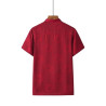 Casual Tang clothing men's thin short-sleeved dad new Chinese loose Hanfu