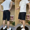 Ice silk casual suit elastic print breathable mesh refreshing sports shorts - T-shirt