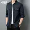 JEEP outdoor workwear shirt loose casual cotton shirt jacket