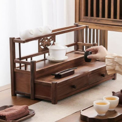 Tea set storage rack