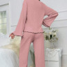 2025 New Women's Homewear Long Sleeve Bathrobe Set Elegant Loose Casual Butterfly Tie Home 2 Piece Set