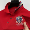 Short-sleeved silk pearl cotton T-shirt men's long-sleeved lapel casual polo shirt men's clothing