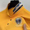 Short-sleeved silk pearl cotton T-shirt men's long-sleeved lapel casual polo shirt men's clothing