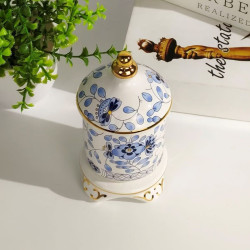 New European style high-end toothpick box ceramic toothpick holder