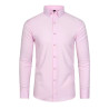 Four-sided elastic iron-free men's long-sleeved shirt silky vertical feeling
