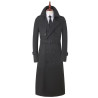 Men's windbreaker ultra-long over the knee fashion high-end business handsome versatile spring and autumn new coat