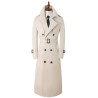 Men's windbreaker ultra-long over the knee fashion high-end business handsome versatile spring and autumn new coat