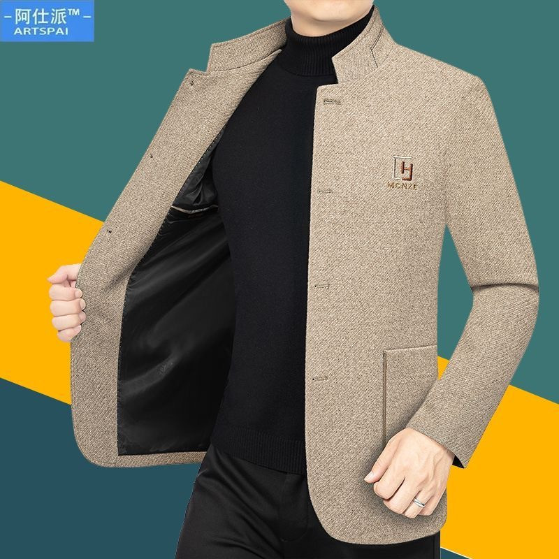 Coat jacket popular stand-up collar Zhongshan clothing men's jacket casual top