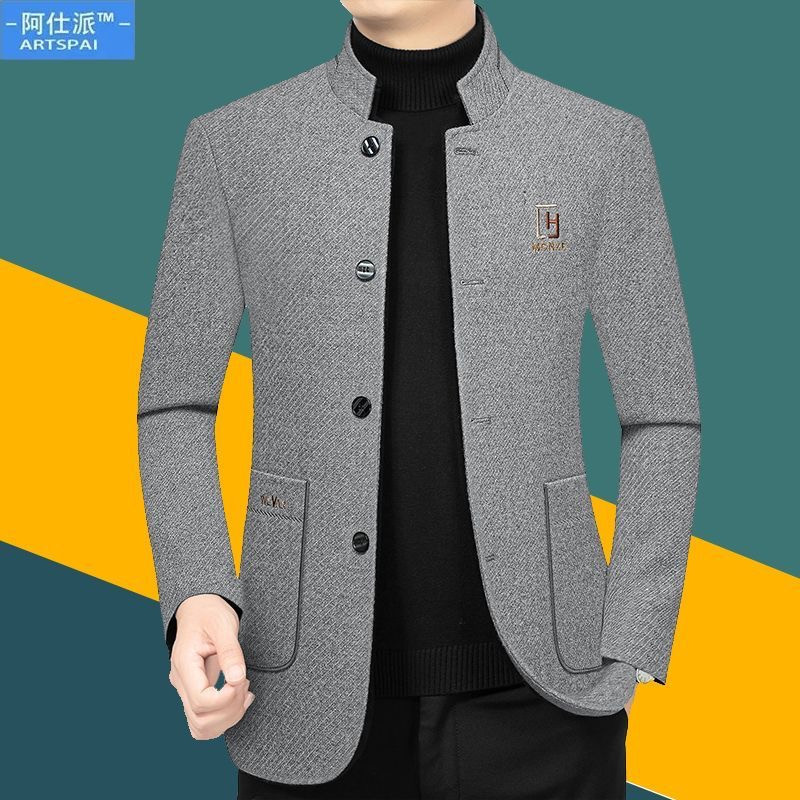 Coat jacket popular stand-up collar Zhongshan clothing men's jacket casual top