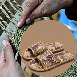 Summer rattan woven sandals