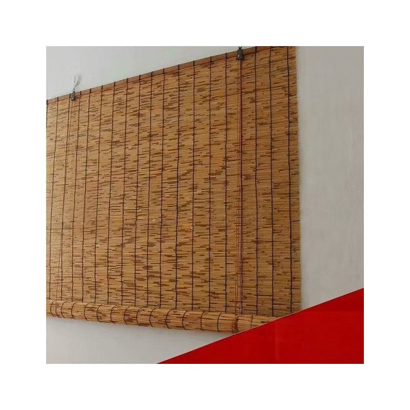 Reed curtain blackout curtain sunshade bamboo curtain roller blind Reed curtain blackout curtain sunshade bamboo curtain roller blind