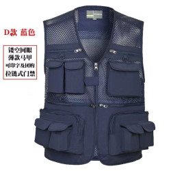 Men's vest outdoor photography vest pocket fishing mesh vest multifunctional vest