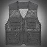 Men's vest outdoor photography vest pocket fishing mesh vest multifunctional vest