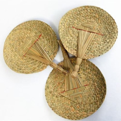 Hand-woven palm leaf old-fashioned large palm fan