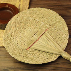 Hand-woven palm leaf old-fashioned large palm fan